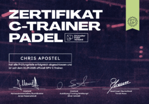 chris apostel c trainer zertifikat
