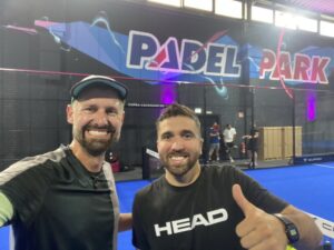 padel coach chris mit josé